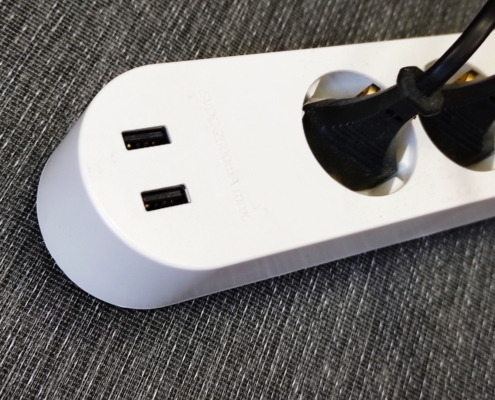 Steckdose mit USB-Anschlüssen