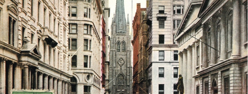 Dreieinigkeitskirche - Trinity Church (New York City) Wallstreet 1911 used